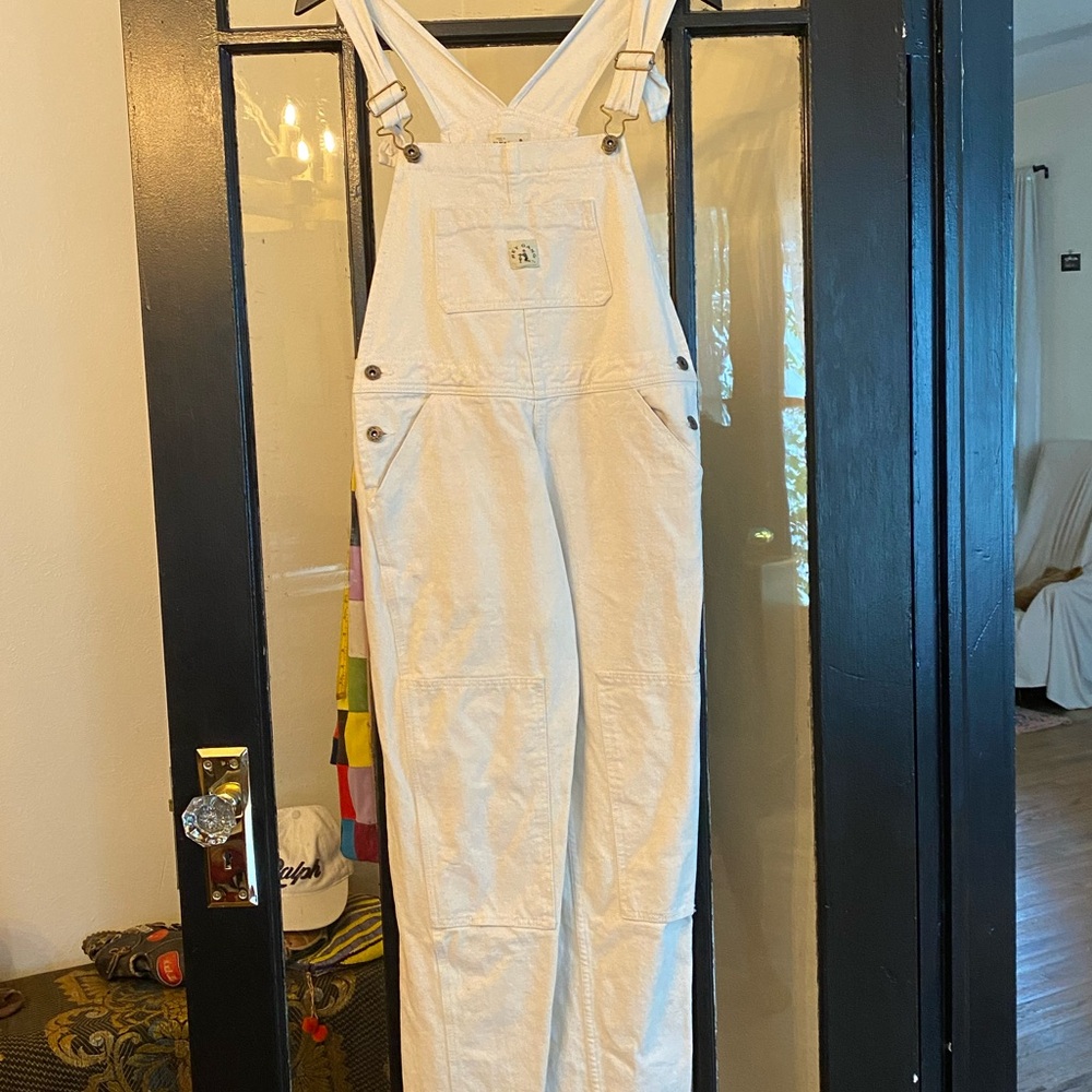 Hey Gang Natural knee patch overalls